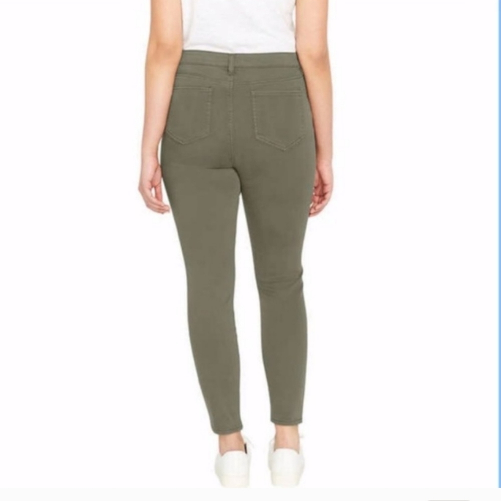 *3/$30* Buffalo David Britton High Rise Skinny Jeans Green  -6 - Picture 4 of 7